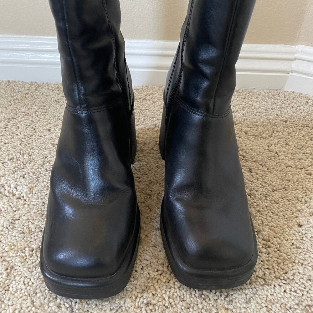 Square Toe Platform Boots - image 5